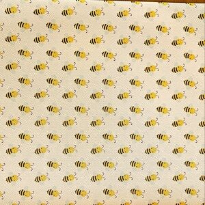 Bee Patterned Faux Leather